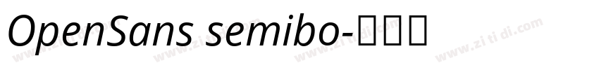 OpenSans semibo字体转换